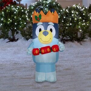 Gemmy Bluey 3.5ft Airblown Lighted Christmas Inflatable Holiday Yard Decor NEW